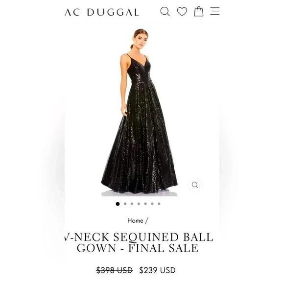 Mac Duggal Dresses & Skirts - Mac Duggal Black Gown